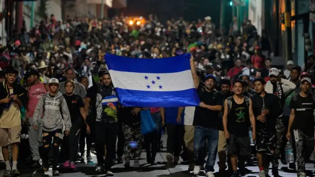 Caravana migrante en Tapachula