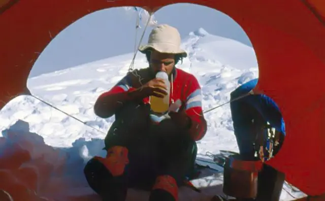 Guillermo Vieiro en la montaña. 