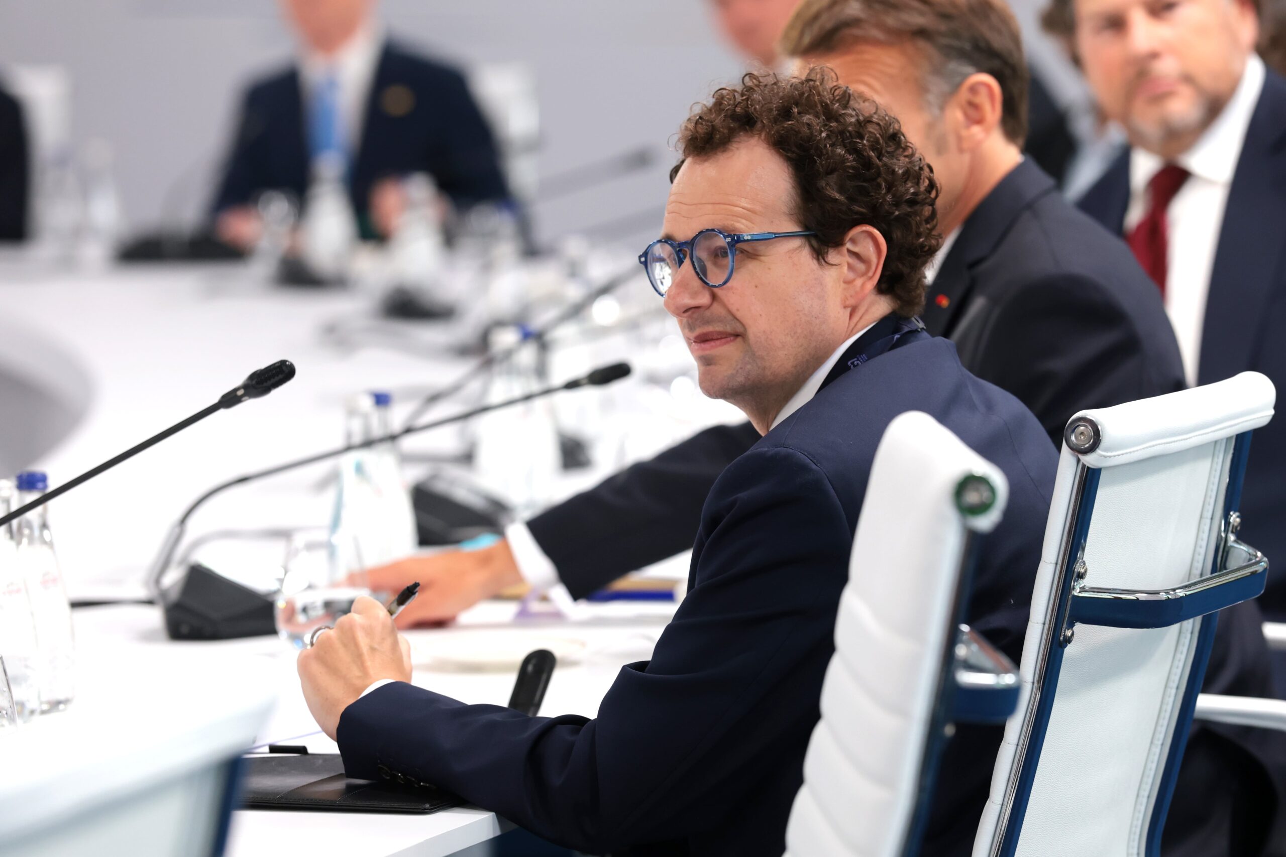 Dario Amodei, presidente ejecutivo de Anthropic, en una reunión de líderes del G7 en junio en Evian-les-Bains (Francia).