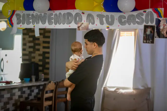 Joén Suárez con su hija