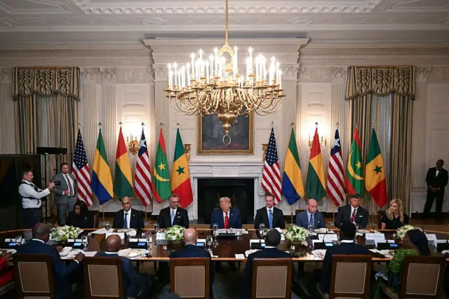 Una reunión de Trump con presidentes de 5 países de África