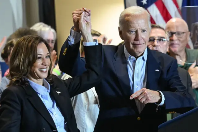 Kamala Harris y Joe Biden.