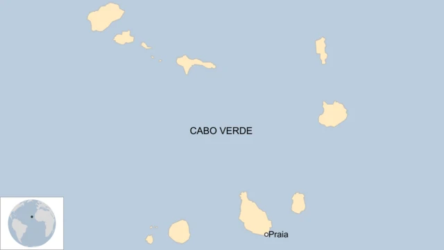 Mapa de Cabo Verde