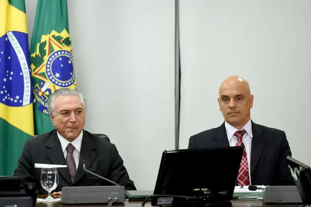 Michel Temer y Alexandre de Moraes