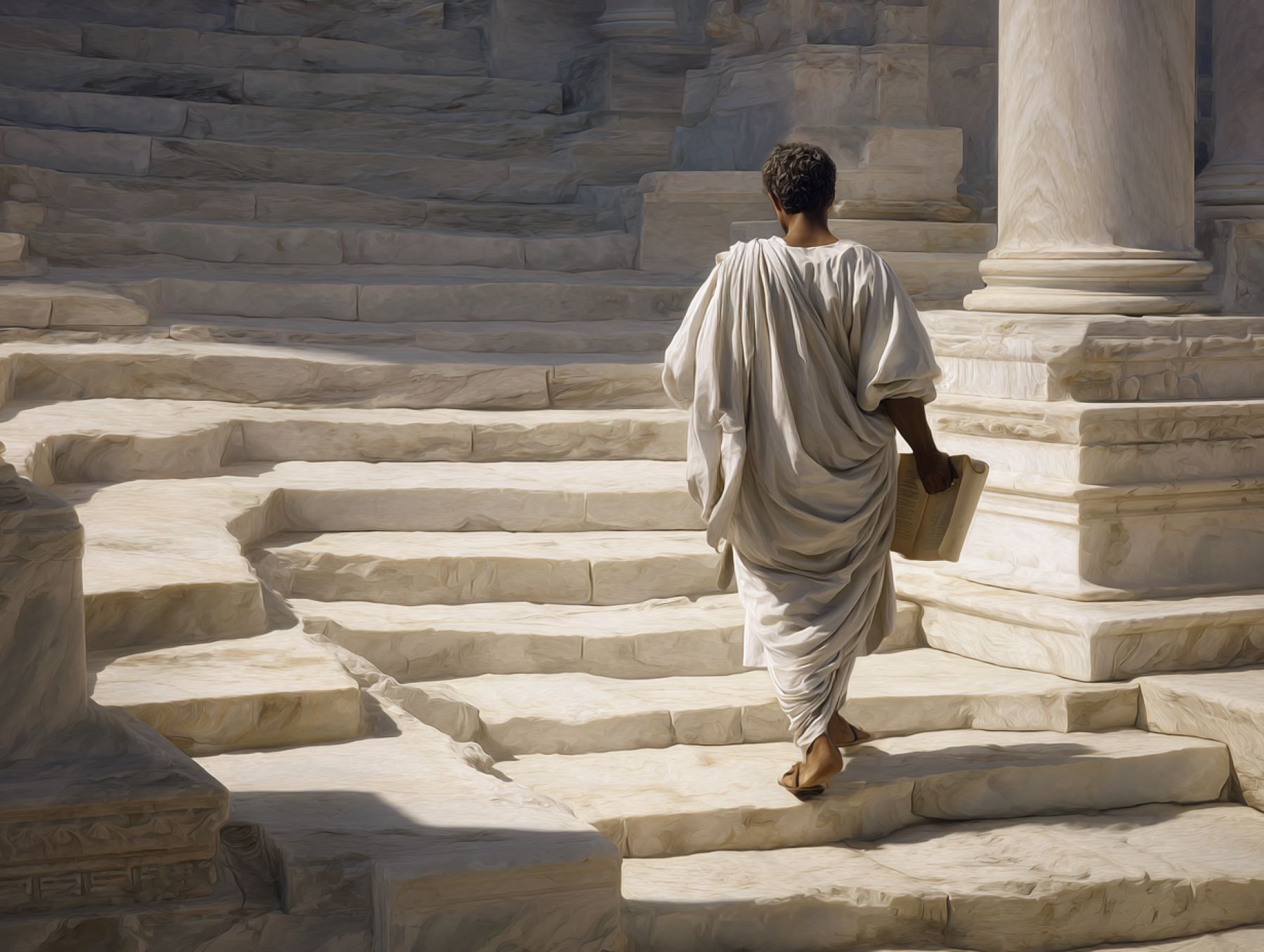 Escalinata de una biblioteca