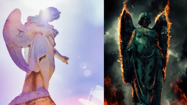 Un ángel y un demonio