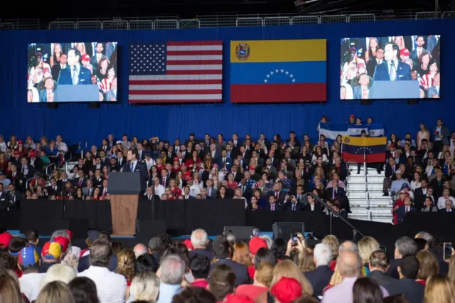 Rubio en un evento de Venezolanos en EE.UU.