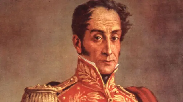 Retrato de Simón Bolívar.