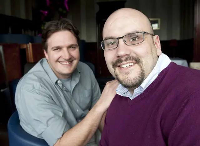 Adrian Heili y Dan Biddle en 2011.