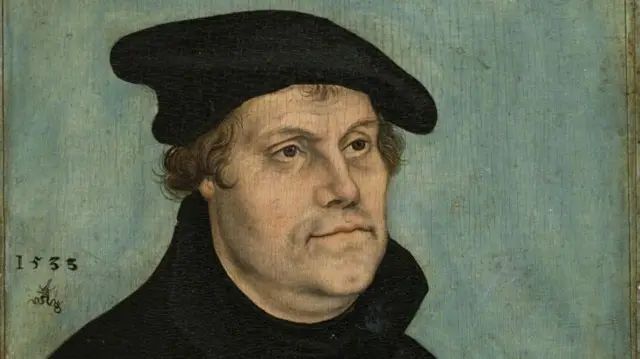 Martín Lutero (1483-1546) a los 50 años, 1533. Artista: Cranach, Lucas el Viejo