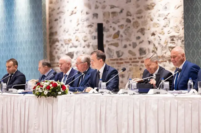 La delegación de Rusia en las negociaciones en Estambul