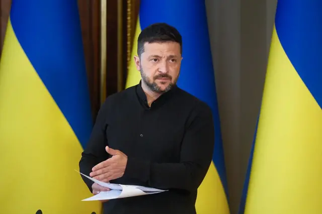 El presidente de Ucrania, Volodymyr Zelensky
