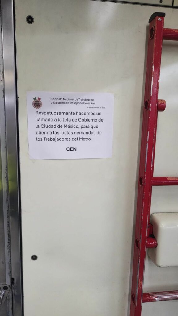 Trabajadores del Metro de CDMX amenazan con realizar paro