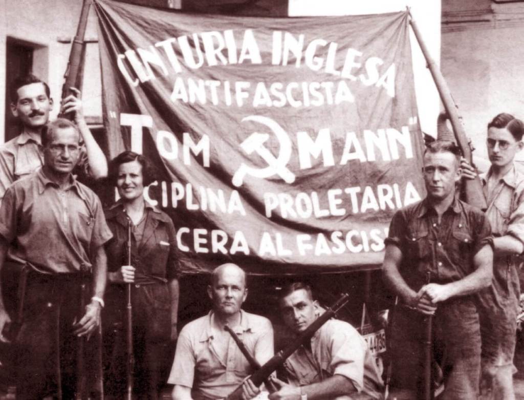 Brigada británica Tom Mann durante la Guerra Civil