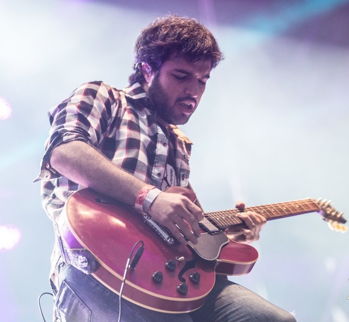 Ale Kurz en un show de El Bordo en Tecnópolis, durante el Festival Nuestro 2018. Foto: gentileza Festival Nuestro