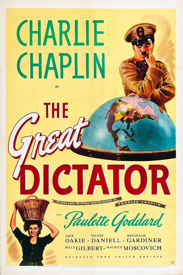 Cartel de El gran dictador (1940)