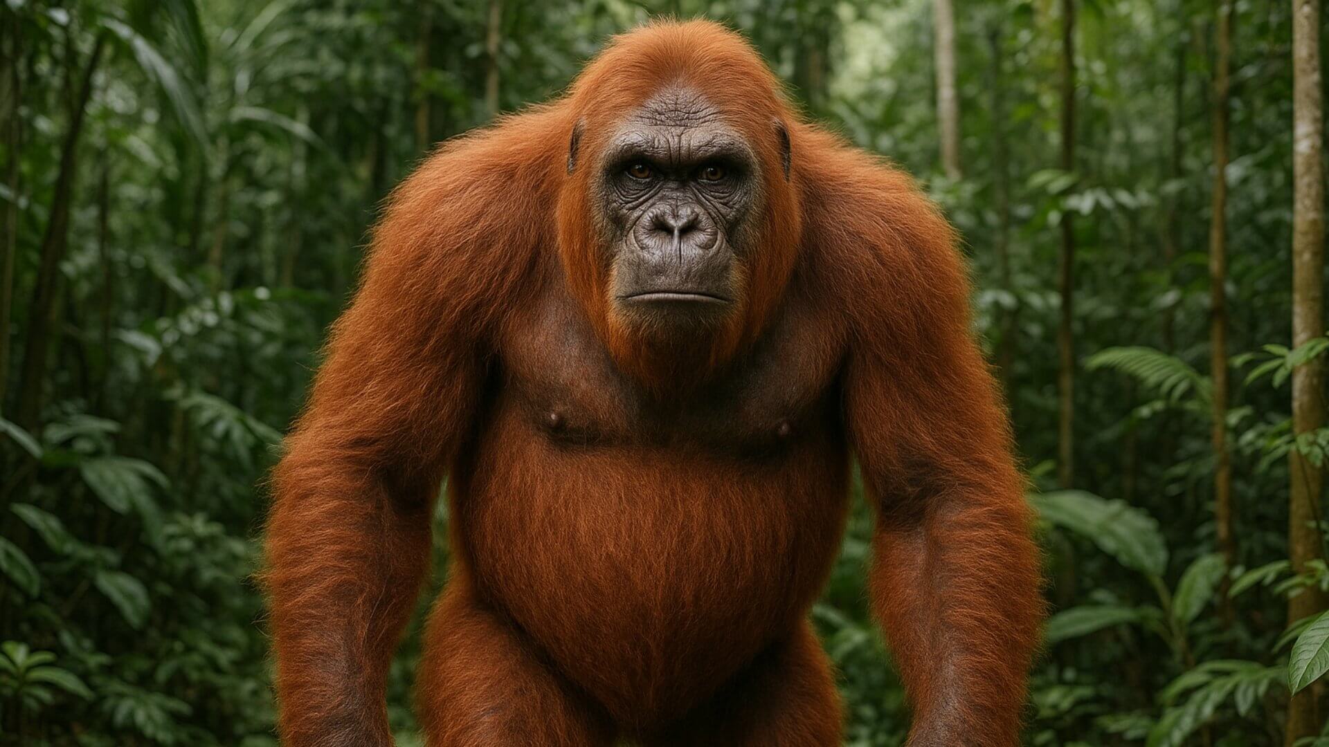 Gigantopithecus blacki. Mono gigante