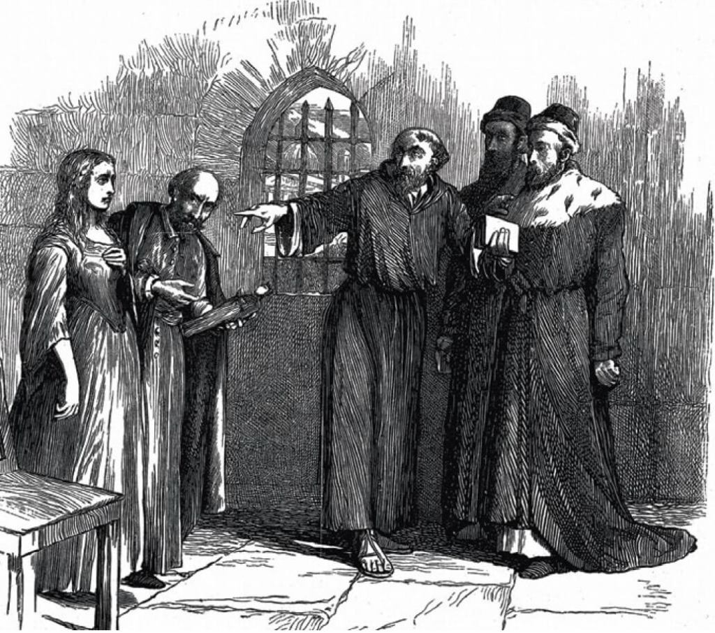 Este grabado (arriba) escenifica la persecución que sufrían los valdenses acusados de herejes por la Iglesia católica.