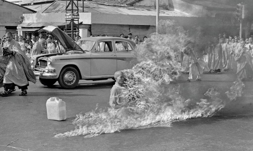 El monje budista Thich Quang Duc se quemó a lo bonzo