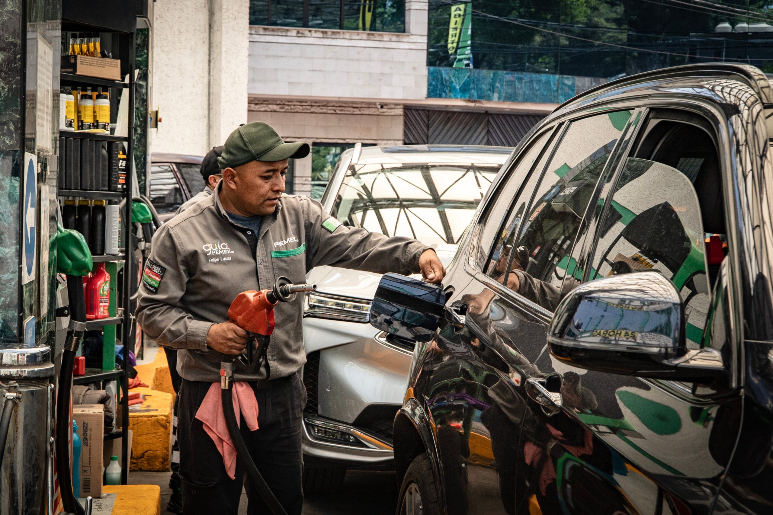 Gasolinera de PEMEX en Ciudad de México, en marzo.
