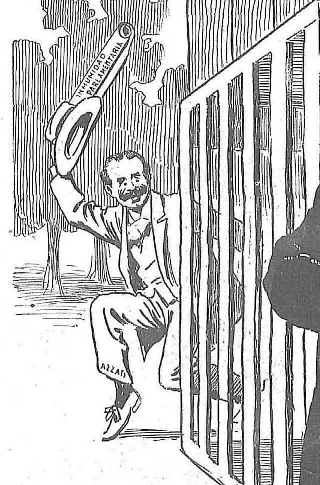Félix Azzati en una ilustración