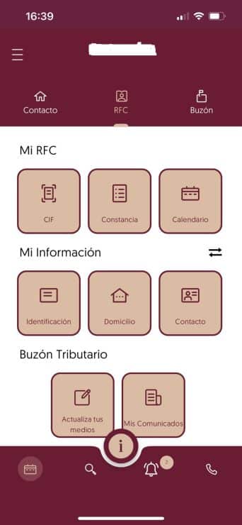Figura 1 (fuente: captura de pantalla aplicación SAT Móvil)