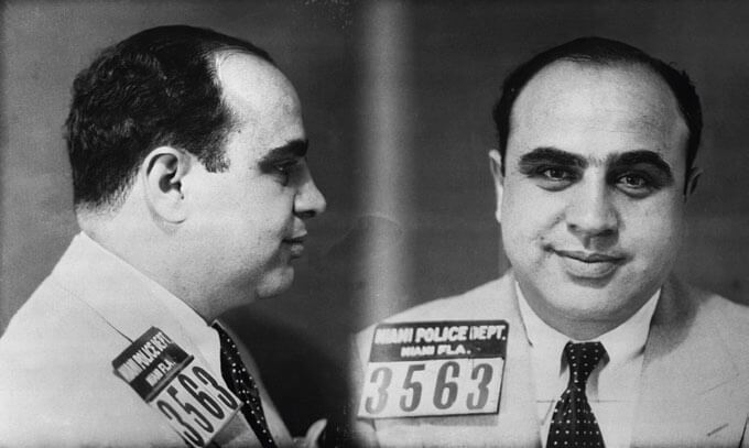 Fotografía policial de Al Capone