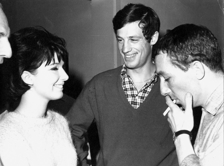 Graciela junto a Jean Paul Belmondo.