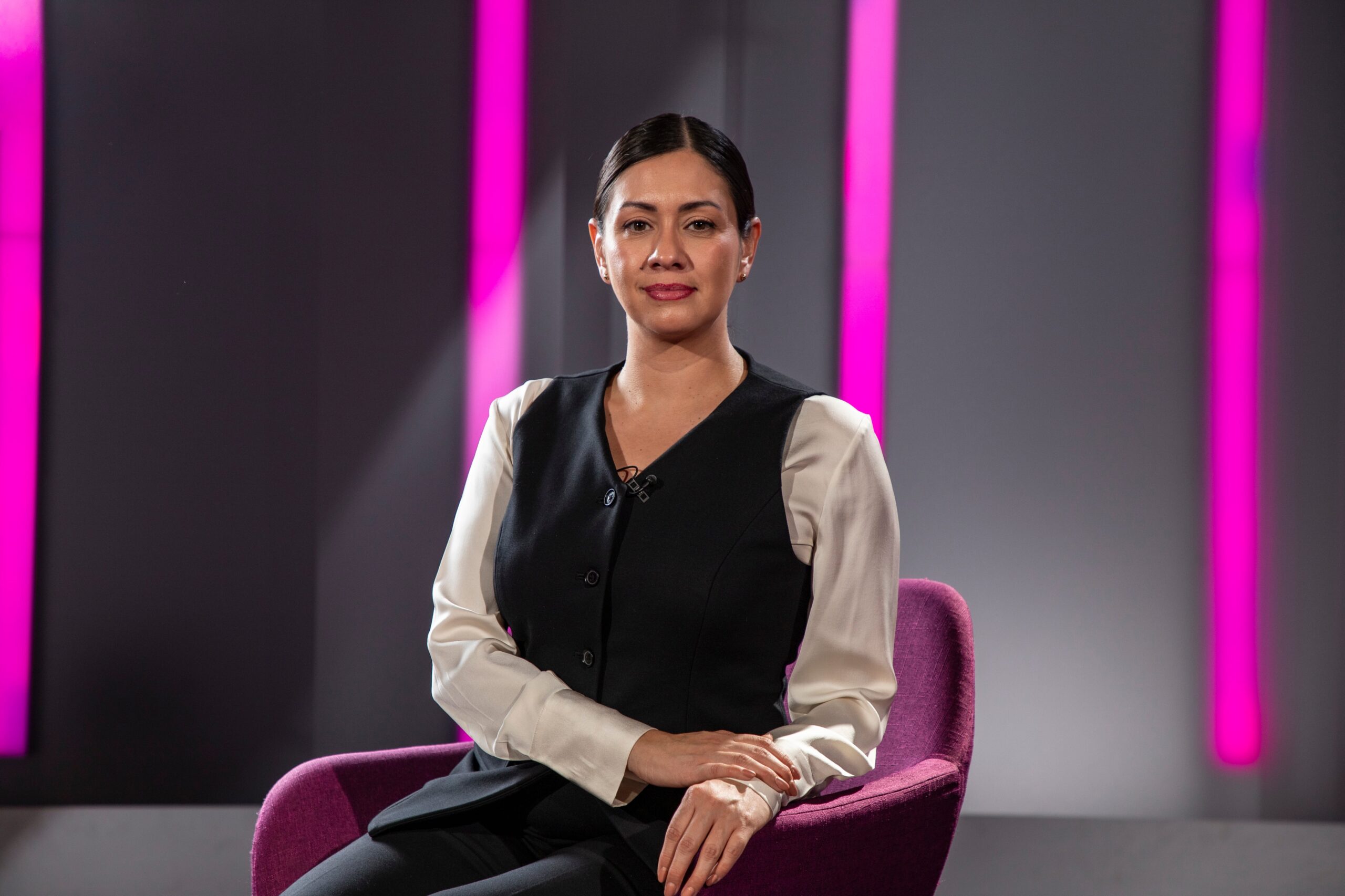 Blanca Cruz en las instalaciones del INE, en Ciudad de México, el 26 de mayo.