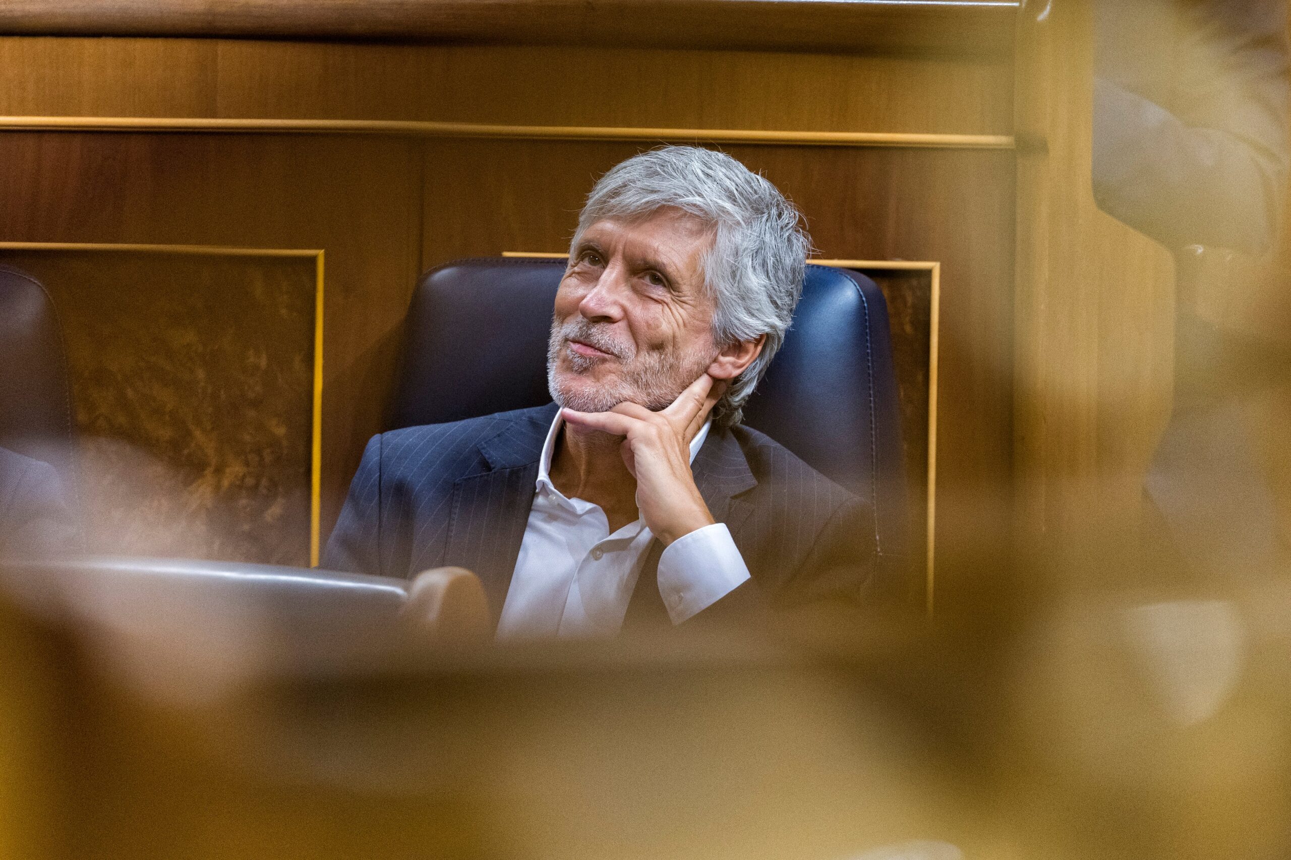 El ministro del Interior, Fernando Grande-Marlaska, esta semana en el Congreso.