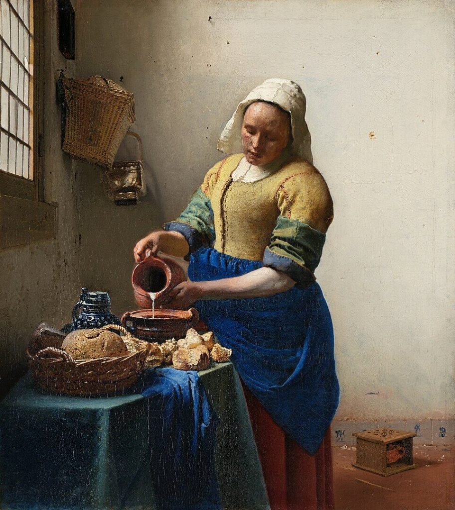 La lechera – Johannes Vermeer - arte