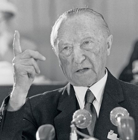 Konrad Adenauer, canciller de la RFA