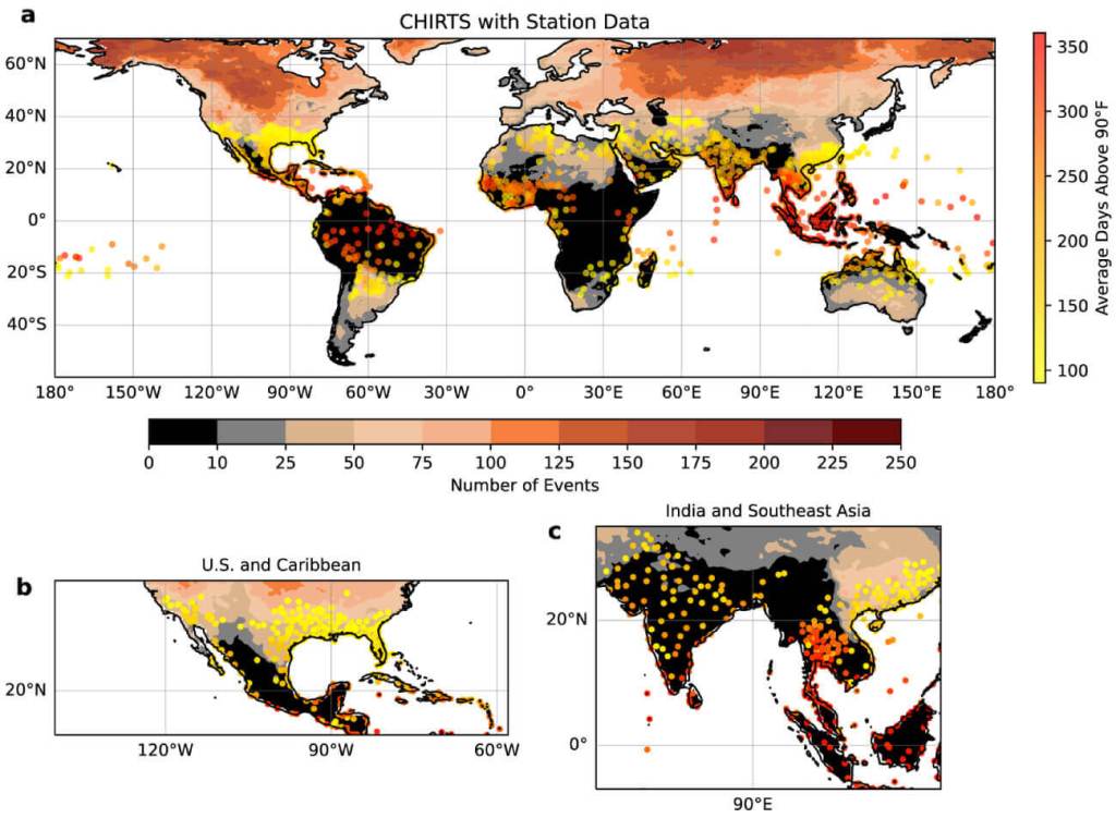 Mapa de la temperatura mundial