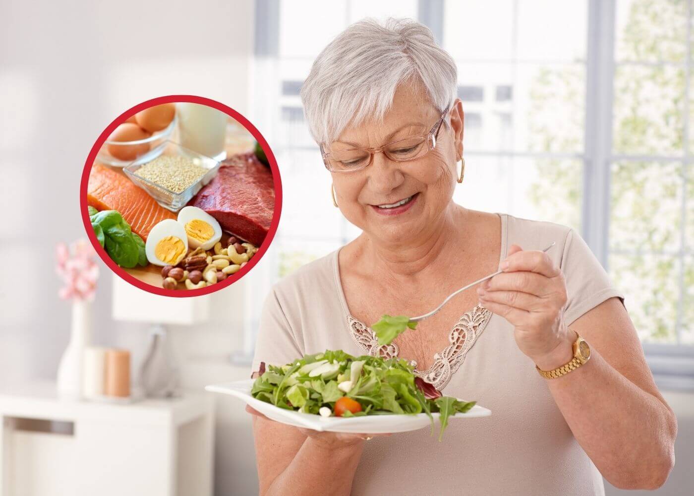 Vejez, alimentación
