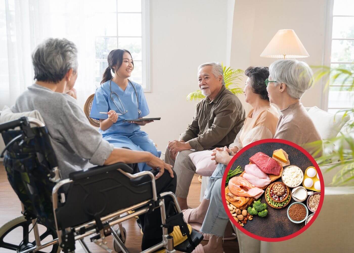 La proteína en la vejez, cómo influye su origen en el paso de la multimorbilidad a la fragilidad y la mortalidad