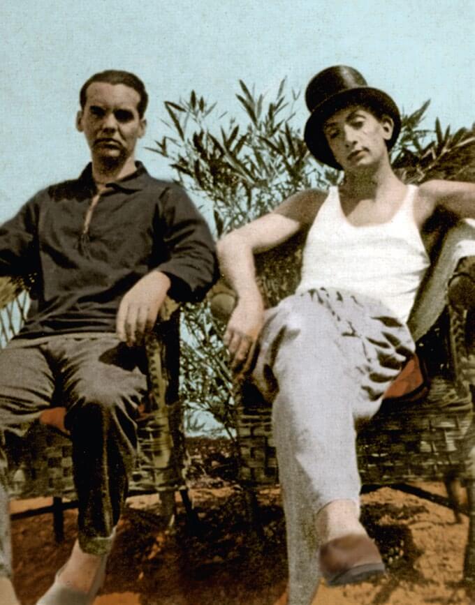 Lorca y Salvador Dalí en Cadaqués