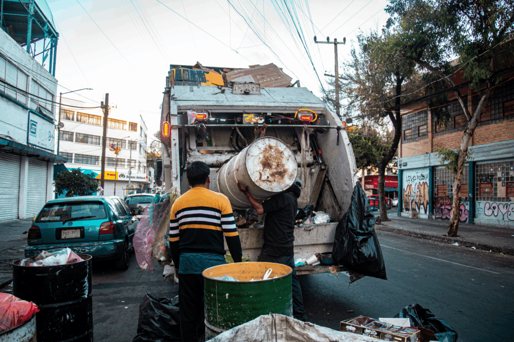 Recolectores de basura en CDMX