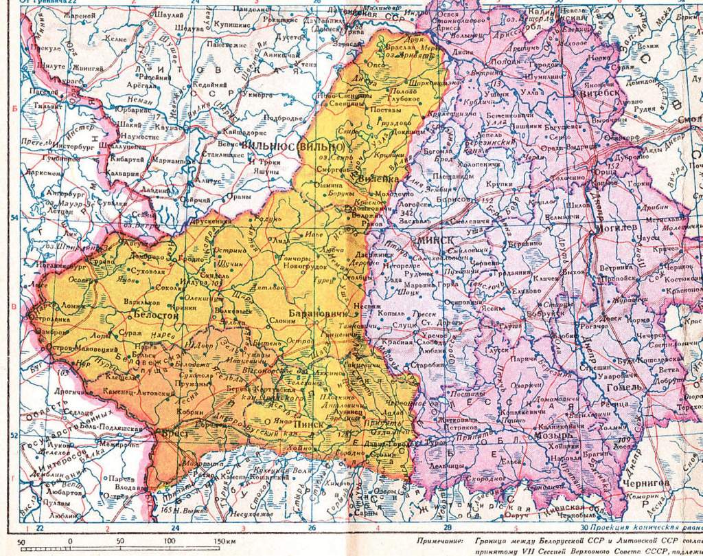 Mapa de Polonia tras su división en 1939