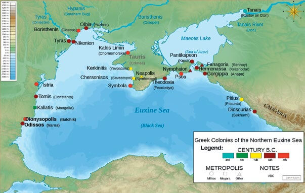 Mapa del Mar Negro