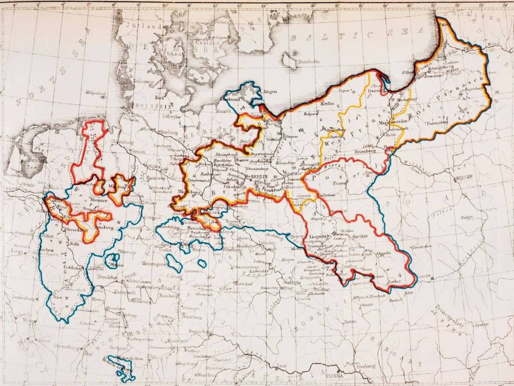 Mapa del Reino de Prusia