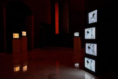 Una de las salas de 'Resistencia. Una selección de video sudamericano', en el Reina Sofía.