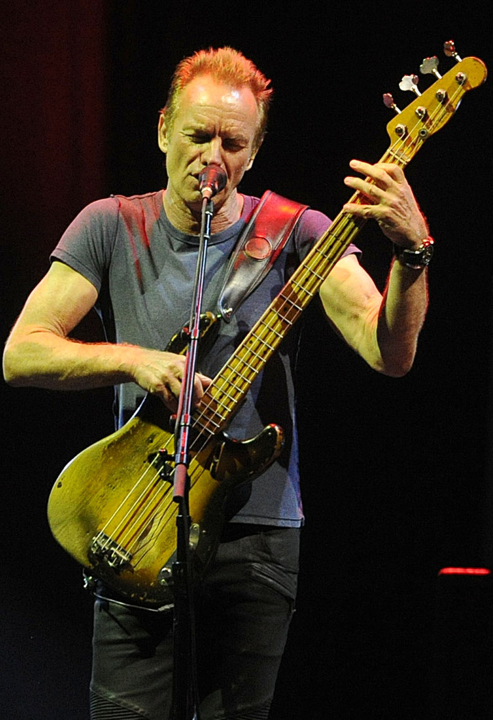 Sting, en un recital en el Hipódromo de Palermo. El público argentino le fue siempre fiel. Foto: Ricardo González