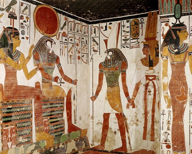 Pintura de la tumba de Nefertari