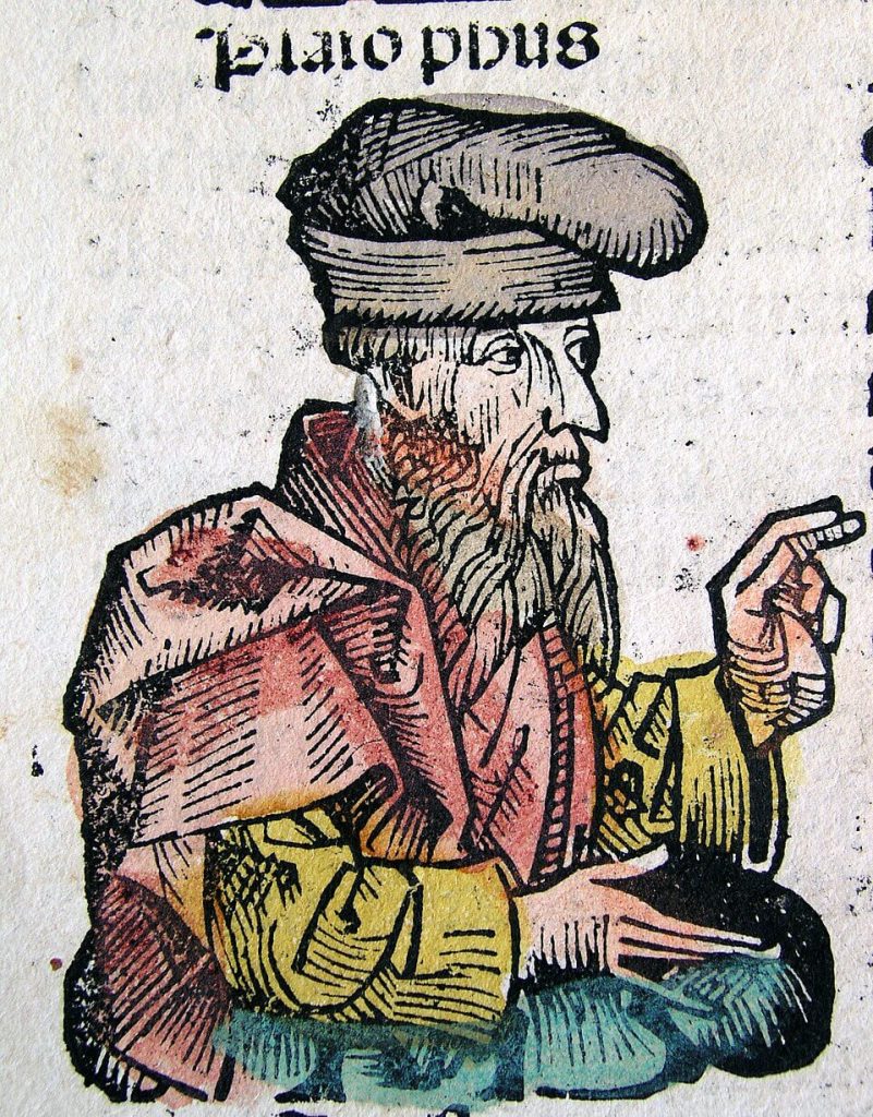 Grabado de Platón en las Crónicas de Núremberg.