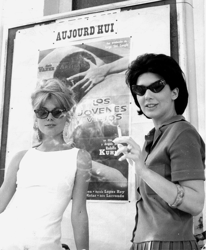 Graciela Borges junto a otra diva, Catherine Deneuve.