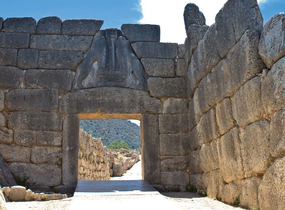 Puerta de los leones de Micenas