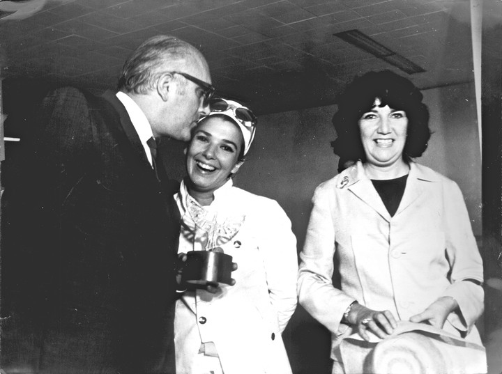 Junto a Leopoldo Torre Nilsson y Beatriz Guido.