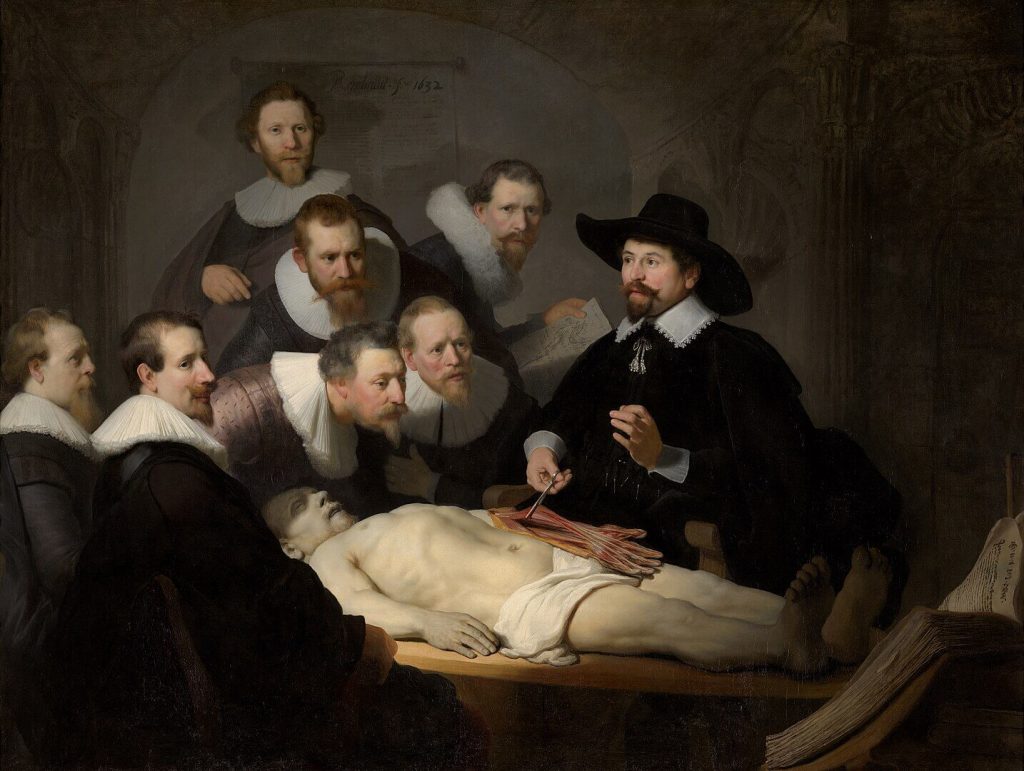 Lección de anatomía del Dr. Nicolaes Tulp – Rembrandt.