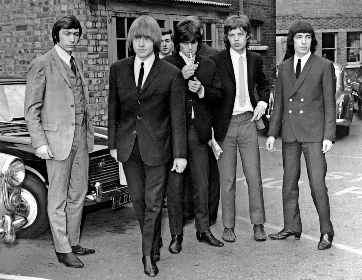Brian Jones, al frente de los Rolling Stones. No llegó a firmar ninguna canción en la banda. Foto: AFP