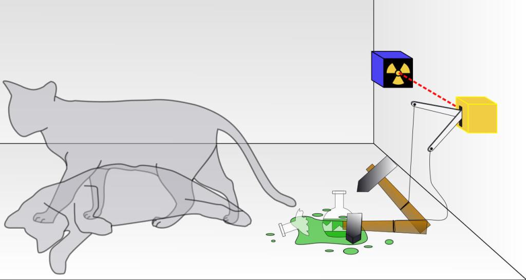 El famoso gato de Schrödinger es un experimento mental, descrito también como paradoja, que ayuda a interiorizar la idea de la superposición de estados.